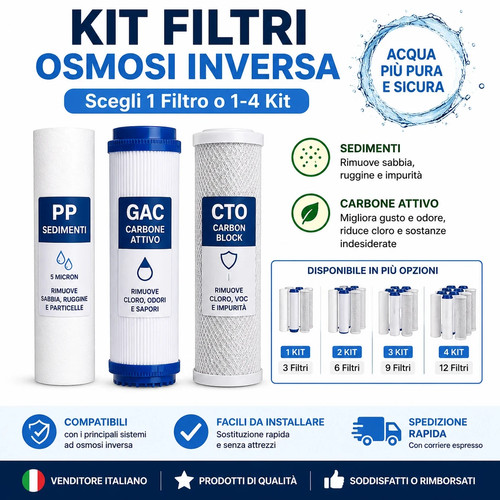 Kit filtri depuratore acqua - depuratore,
