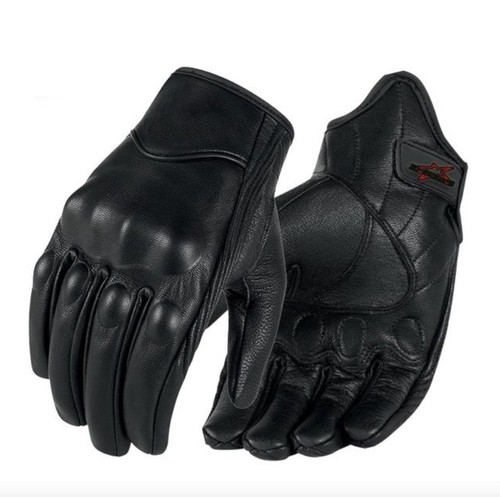 Guanti pelle moto - guanti,