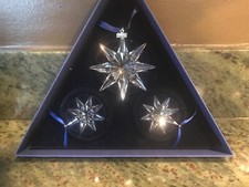 NIB SWAROVSKI 3PC Ornament Set