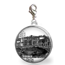 Venezia Italia Clip On Charm Bracciale Cerniera Tirare Borsa Charm Foto Gioielli