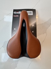 GTB Comfort Sella Bici Bicicletta GTSA02 Ammortizzatore Ampia Cuscino Sedile in Tan