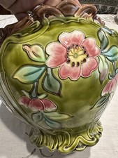 Antico vaso in ceramica- cachepot - barbotine /Longchamp Terre de fer / fiori
