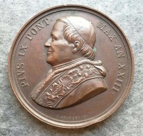 Medaglia vaticano pio - medaglia, ix