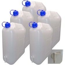 5x 10 Litro Tanica Acqua Con