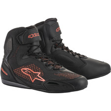 Alpinestars Faster-3 Rideknit nero/rosso fluo scarpe da moto sneaker
