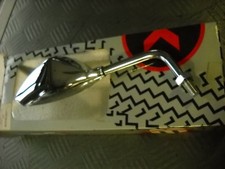 SPECCHIO DX  "X BIKE"  CROMATO  ATTACCO AL MANUBRIO  PER MOTO UNIVERSALI 