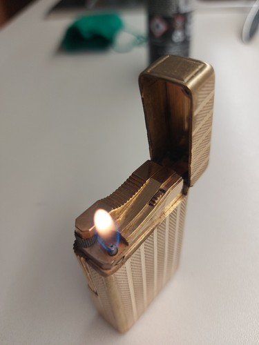 Accendino dupont oro linee - ,
