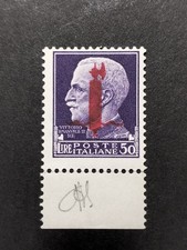 RSI. 1944, 50 Lire Verona Soprastampato I. MNH.