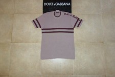 Dolce&Gabbana Black Label Run. T-shirt maglia FIRMA RICAMATA 46 IT 36 US
