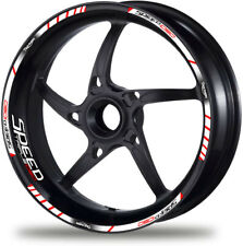 Decalcomanie per ruote moto laminate Speed Triple 1050 12 adesivi per cerchi ...