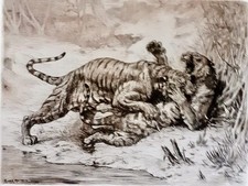 Lot of 3 Original Etchings by