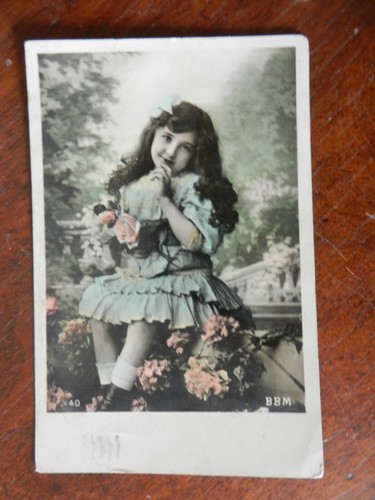 20125 cartolina con bambina - cartolina,