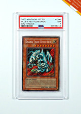Yu-Gi-Oh! PSA 7 Drago Toon Occhi Blu #SDM-1000 Prima Edizione 2003 Italiano