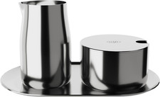 Milk and Sugar Latte E Zucchero Set, Acciaio Inossidabile Brillante