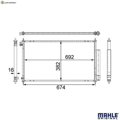 Condensatore climatizzatore - condensatore, ac