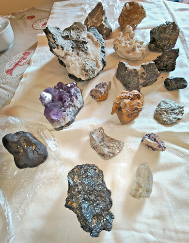 Lotto pezzi minerali - 17,