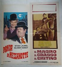 14 FOTOBUSTA e LOCANDINA STAN LAUREL OLIVER HARDY Stanlio e Ollio + manifesto 2F