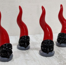 Corno Portafortuna con Maschera di Pulcinella Napoletano Napoli Rosso Regalo