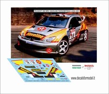 DECALS 1:43 PEUGEOT 206 WRC PAPADIMITRIOU RALLY LANA 2001