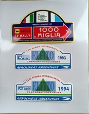 L9 5 ADESIVI STICKERS RALLY SALITA CORSE AUTODROMO KART ACI MILLEMIGLIA CIVM