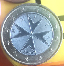 Moneta da 1 euro Malta 2008