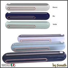 DISPENSER PORTA ROTOLO PELLICOLA CARTA FORNO ALLUMINIO ARGENTATA CON TAGLIERINA