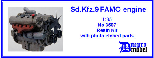 Kfz famo engine - sd.kfz.9, 1/35