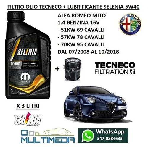Filtro olio selenia pure - e,