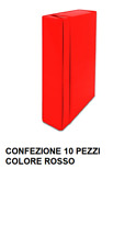 CF.10 CARTELLA PROGETTO CON ELASTICO STARLINE FORMATO 25X34,5 DORSO 7CM ROSSO