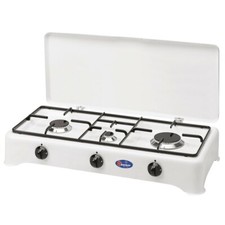 Fornello a gas 3 tre fuochi gpl / metano MADE IN ITALY Parker smaltato 5324GP