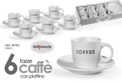 Set tazzine caffè 6 - tazzine,