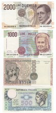 Banconota Lire 500 Mercurio