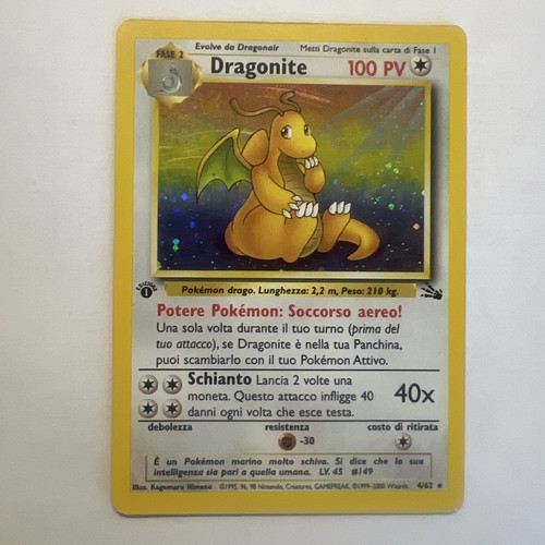 Dragonite holo fossil - dragonite, prima