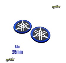 2 Adesivi 3M Resinato 3D da 25mm Diapason Emblema Yamaha TMAX T MAX Moto LOGO