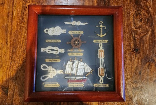 Framed nautical ship knot - framed,
