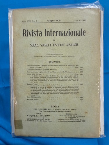 Rivista internazionale - internazionale, di