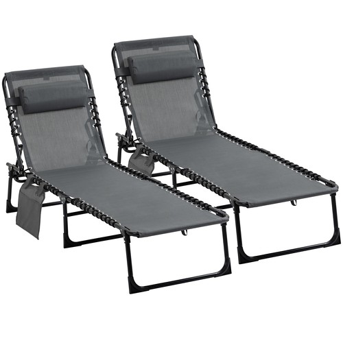 Outsunny set lettini - lettini, sdraio
