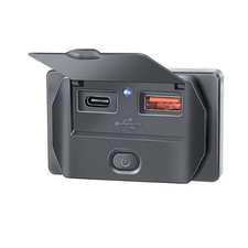 Doppia Porta USB Presa Caricatore Rapido per Auto Moto Camper Barca PD TypeC QC