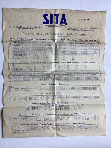Autolinee sita orario estate - -,