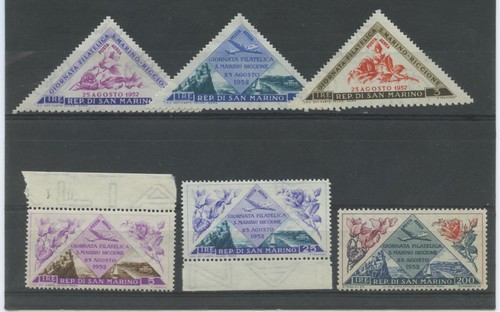 San marino 1952 fiori 6v - marino,