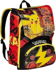 Seven Zaino Scuola Estensibile POKEMON - PIKACHU, Giallo Rosso
