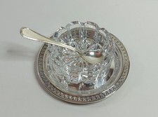 Saliera  in Argento 800 Con