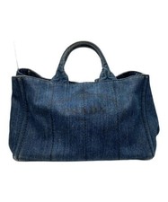 Borsa tote PRADA denim blu