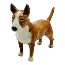 Statuina vintage Goebel W. Germany porcellana Bull Terrier alta 3,25" #30634