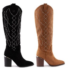 Stivali donna scamosciati