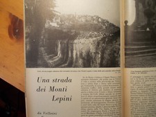 Cori Norma Ninfa Priverno Abbazia di Fossanova su rivista originale anni '50