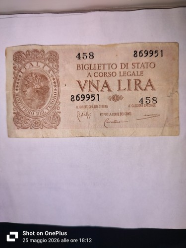 Italia regno biglietto di - regno,