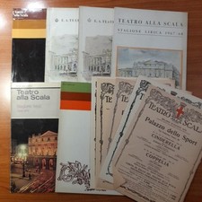 Lotto Teatro alla Scala - 6 libretti stagione lirica + 5 Locandine '60 / '70