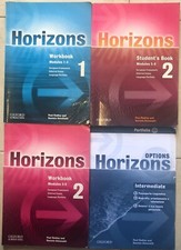 Horizons 1 Workbook+2 Student’s Book+2 Workbook+Portfolio Intermediate di Paul R