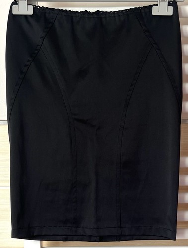 Gonna nera tubino raso stretch - raso,